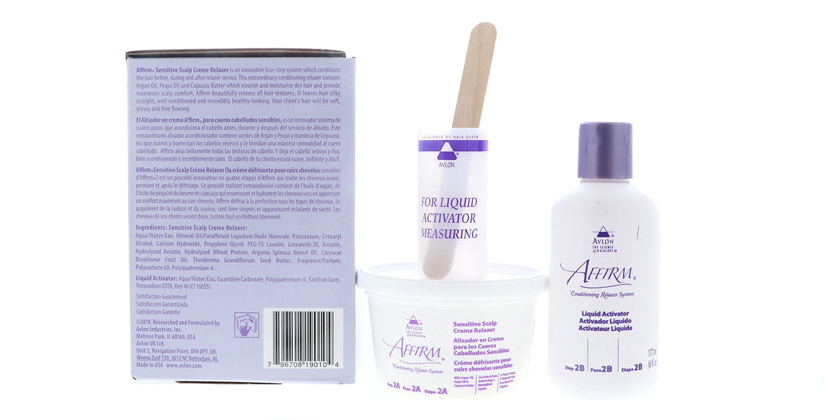 Affirm kit in use while applying to hair showing controlled, safe treatment