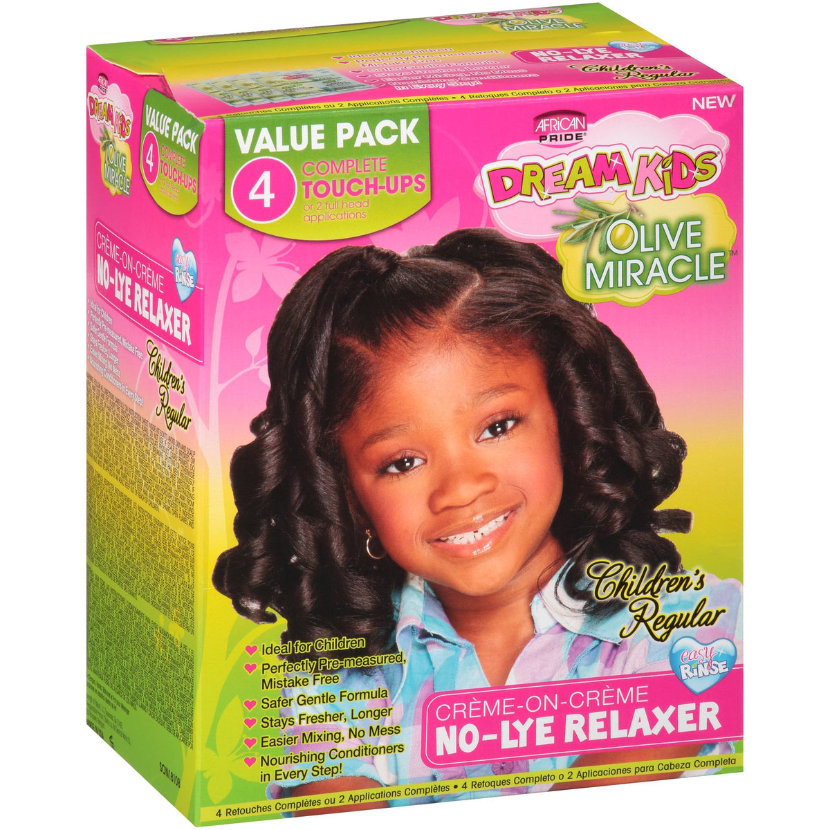 African Pride front packaging showing kit contents and benefits for at-home touch-ups