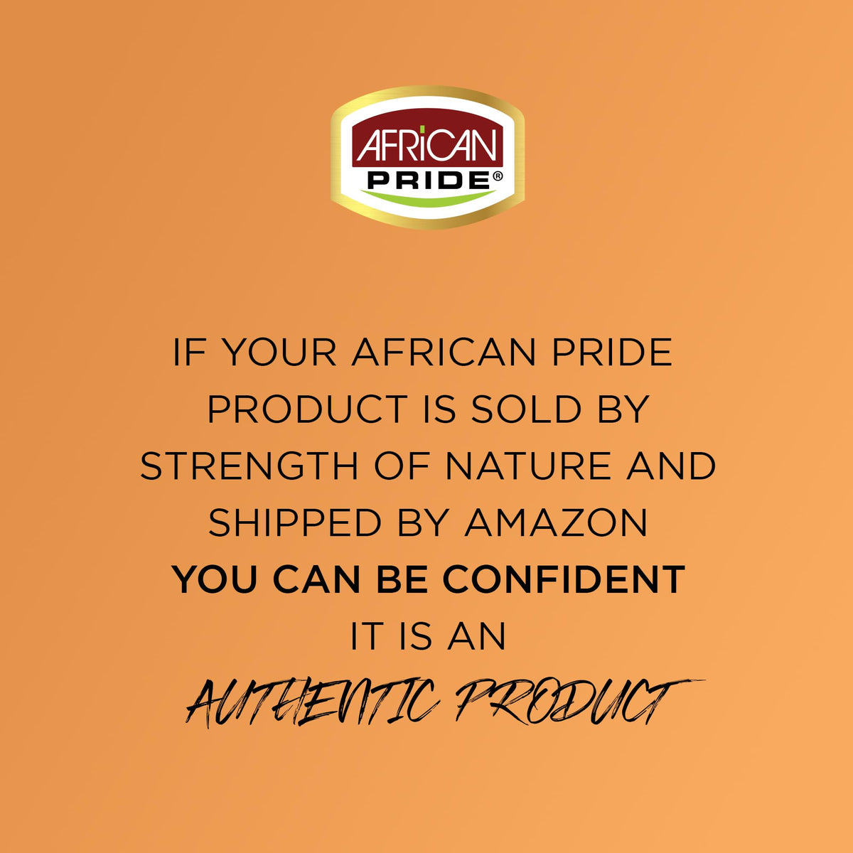 African Pride highlighting black castor and coconut oil ingredients for nourishment