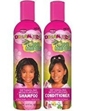 African Pride kids in bath using combo, easy detangling and gentle care