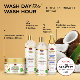 African Pride label close‑up highlighting ingredients and clean formula