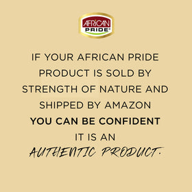 African Pride natural-haired model showcasing hydrated defined curls