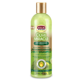 African Pride front packaging showing 2-in-1 bottle and value pack benefit