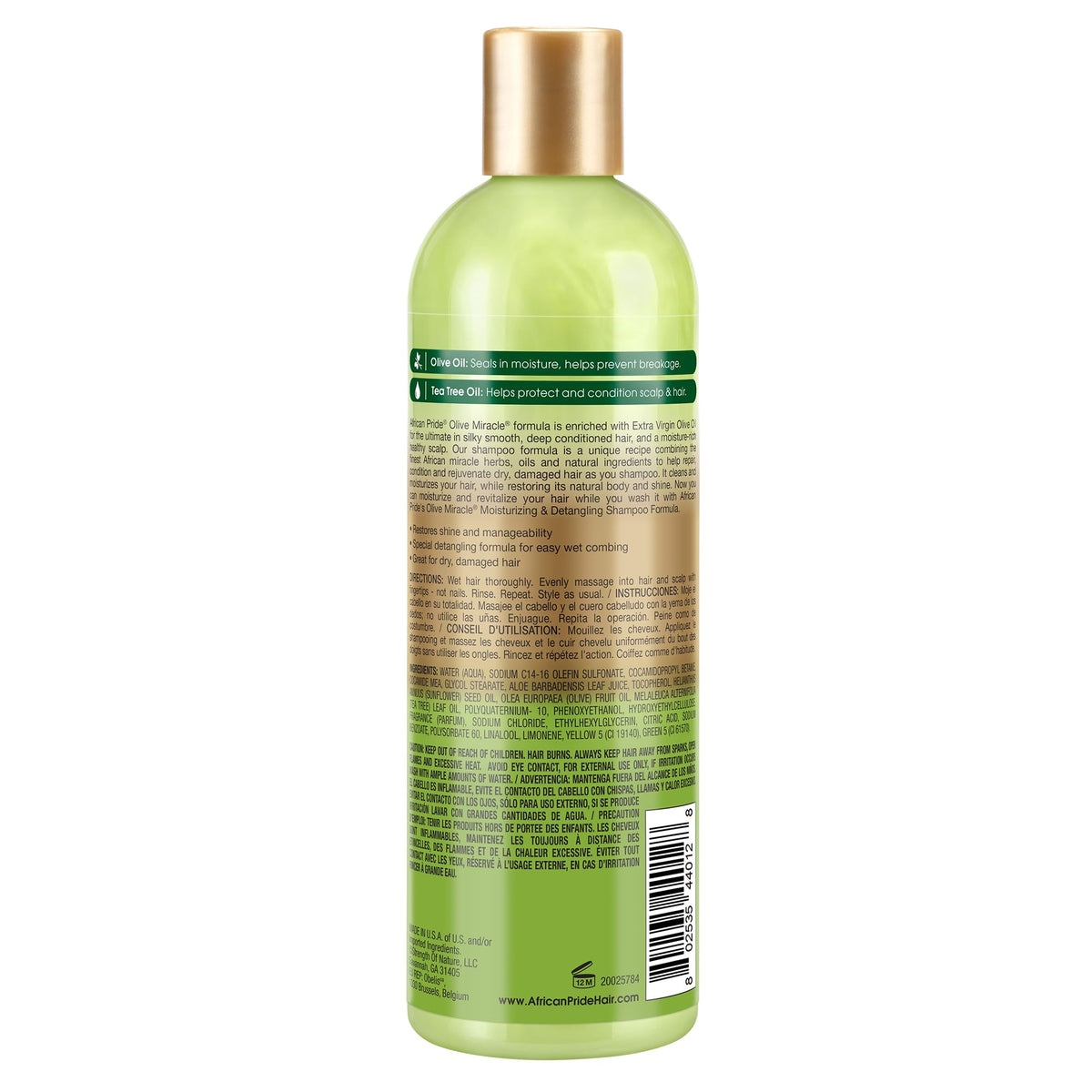 African Pride olive and flaxseed ingredients staged to show natural nourishment