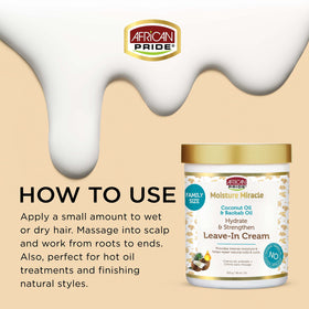 African Pride cream texture close-up highlighting smooth moisturizing texture