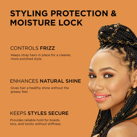 African Pride open jar close-up of smooth gel texture for easy application
