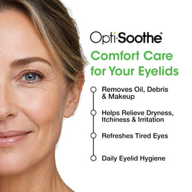 AFT Opti-Soothe single individually wrapped eyelid wipe ready for travel convenience
