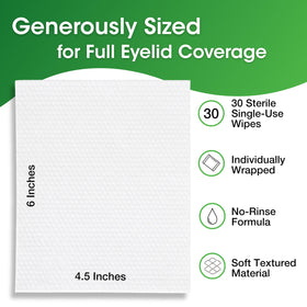 AFT Opti-Soothe wipe texture close-up showing soft non-woven fabric for gentle cleansing