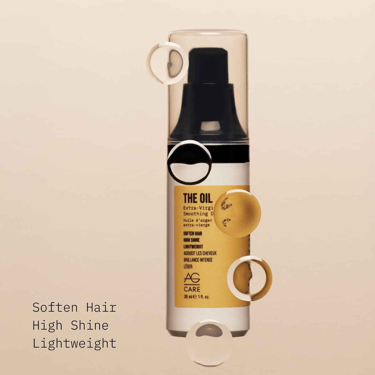 AG Care close-up argan oil texture highlighting purity and absorption