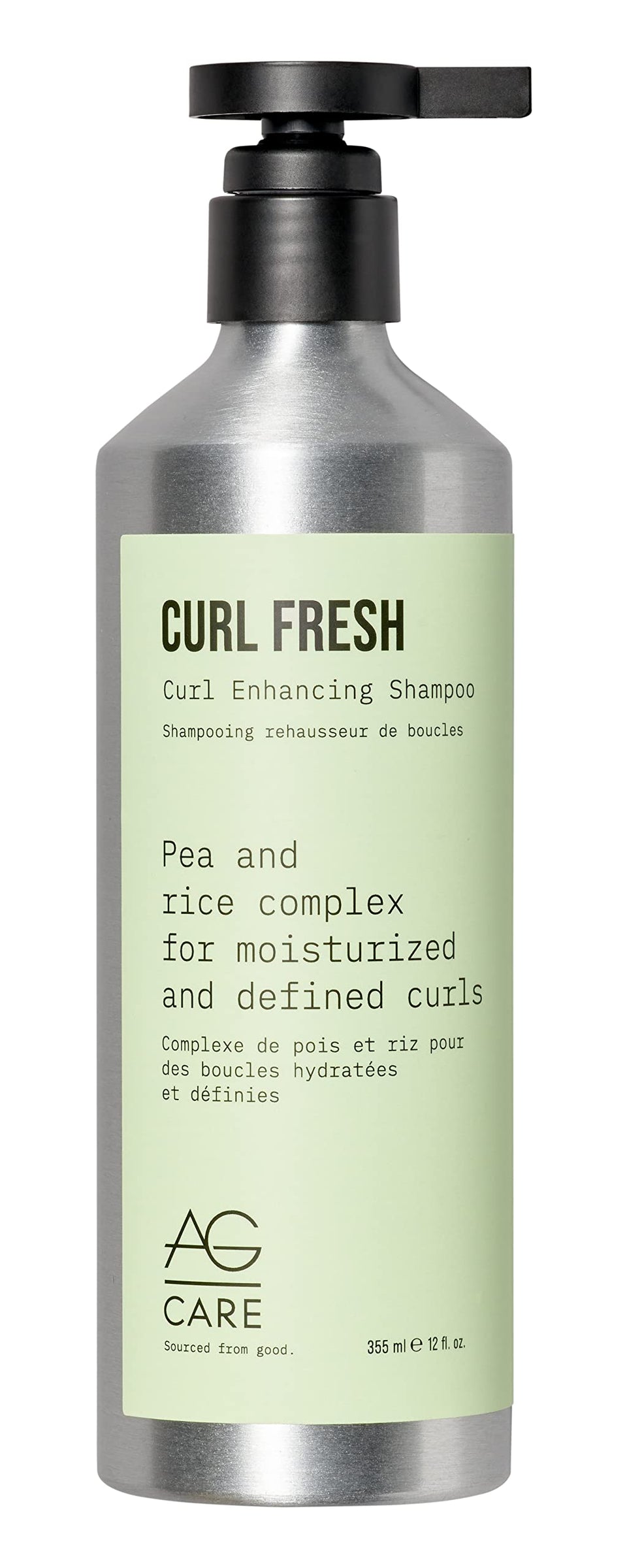 AG Care Curl Fresh front bottle shot showing label and size benefits