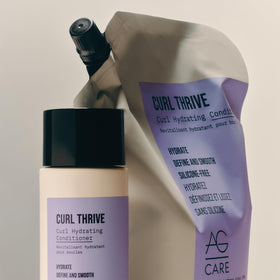 AG Care on bathroom shelf staged in lifestyle scene conveying daily routine benefits