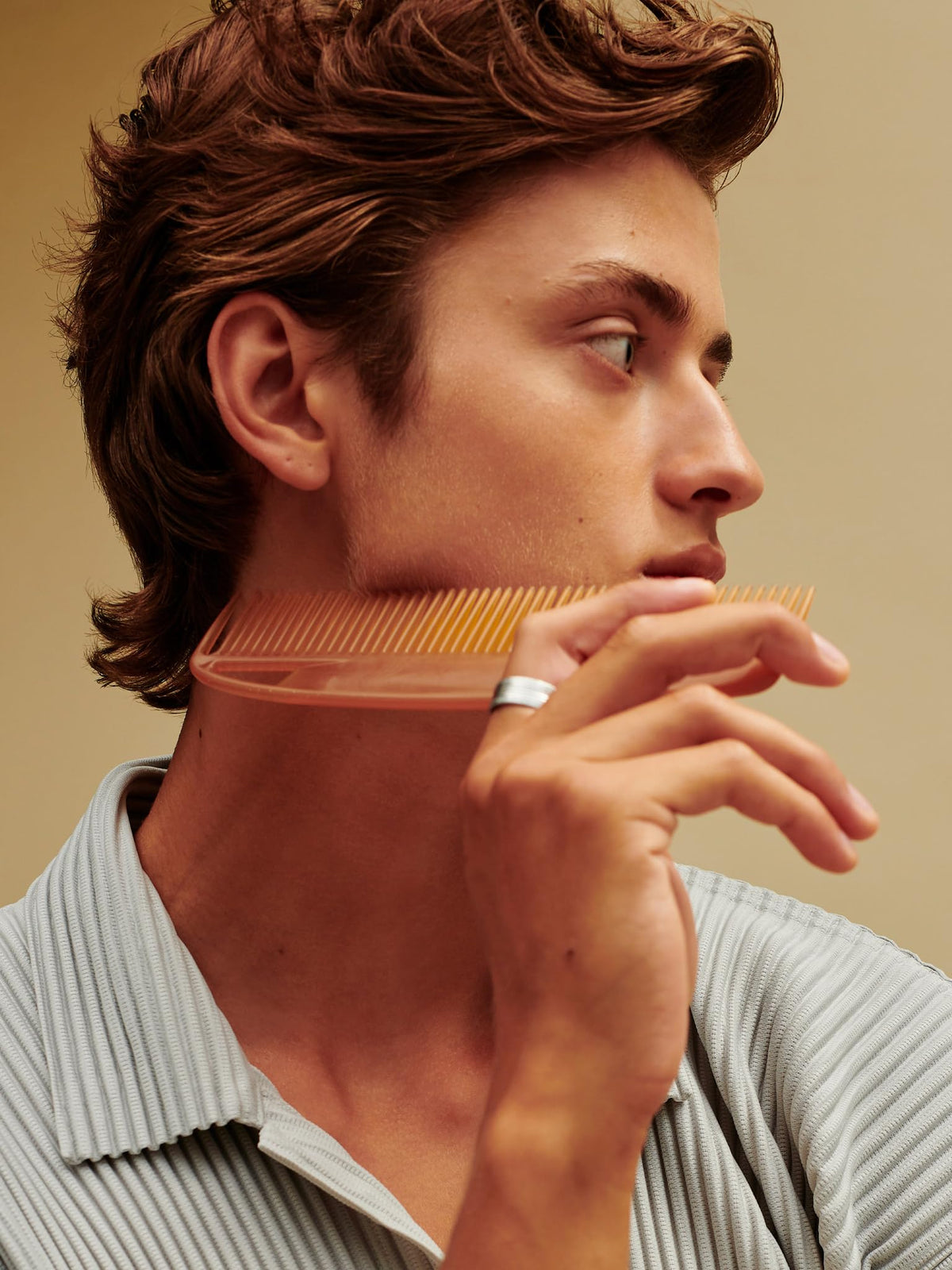 AG Care pomade on styled hair showing lift and fullness for a natural semi-gloss finish