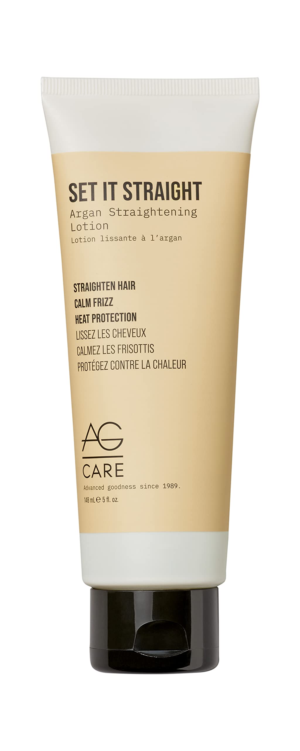 ag care bottle front packaging showing product and benefit of smooth hair