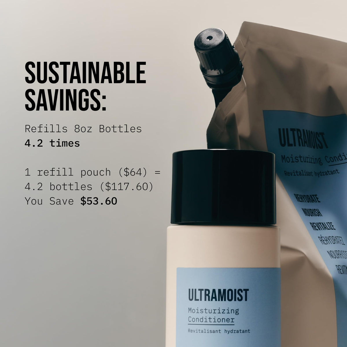 AG Care Ultramoist in bathroom lifestyle setting showing how it fits into daily hair care routine