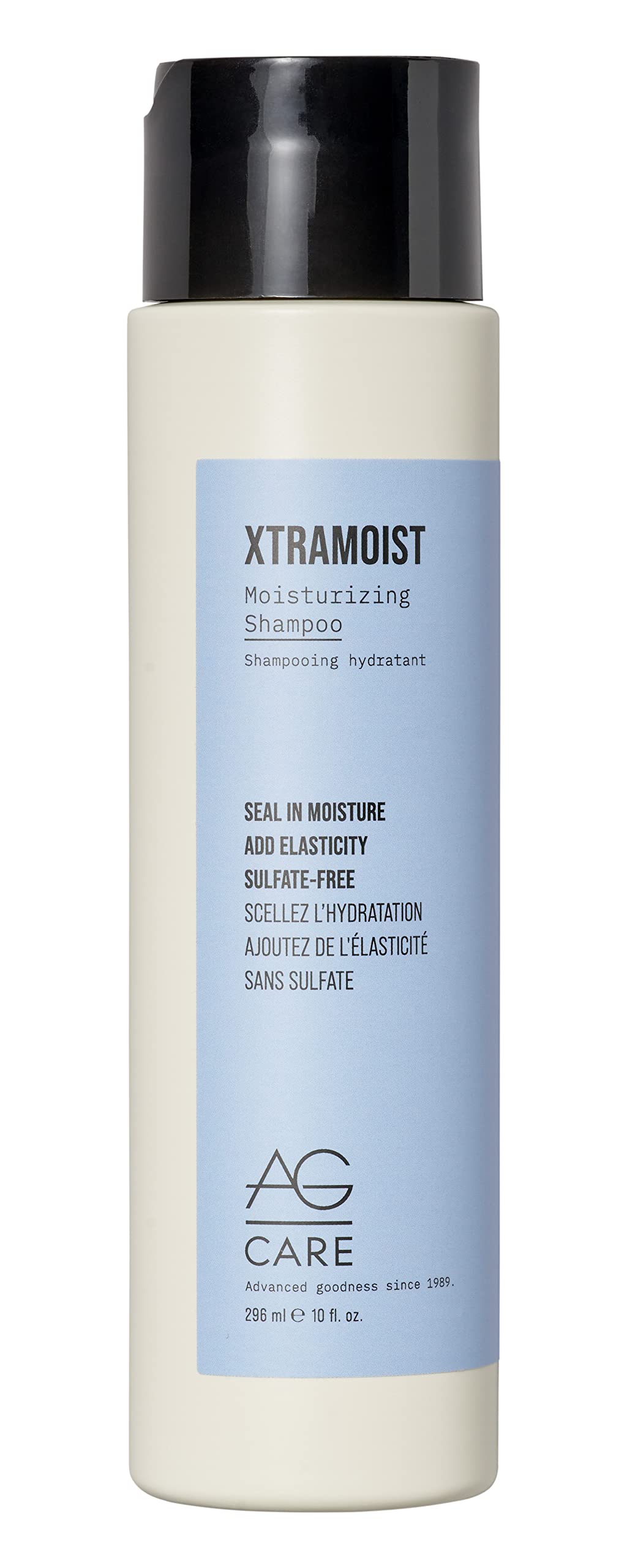 AG Care Xtramoist front packaging showing 10 oz bottle and readability benefit