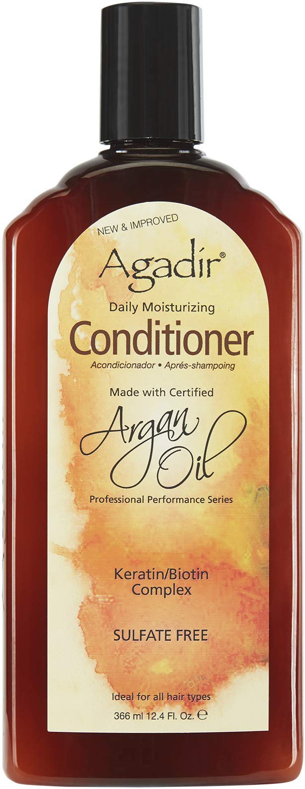 Agadir front packaging showing bottle and label for easy identification and shelf appeal