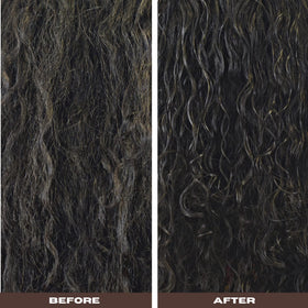 Agadir curl creme in-hand application demonstrating easy spread and control