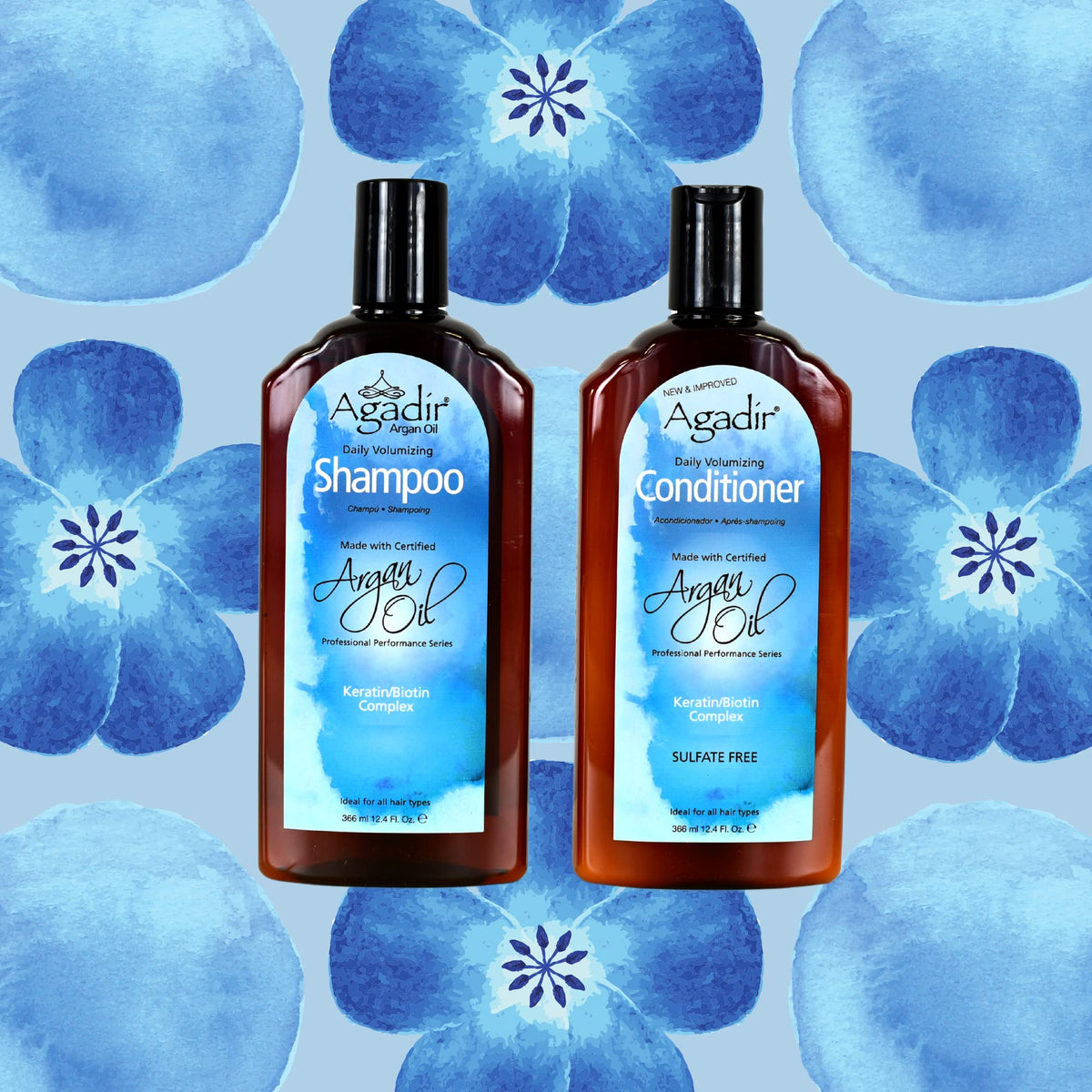 Agadir shampoo creating lather in hair for gentle volumizing cleanse