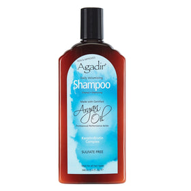 Agadir volumizing shampoo front label showing size and benefits