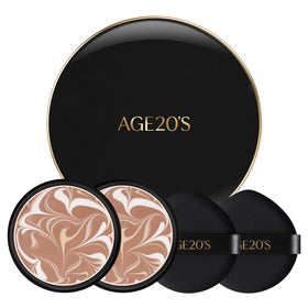 AGE20'S compact front packaging showing sleek design and portability