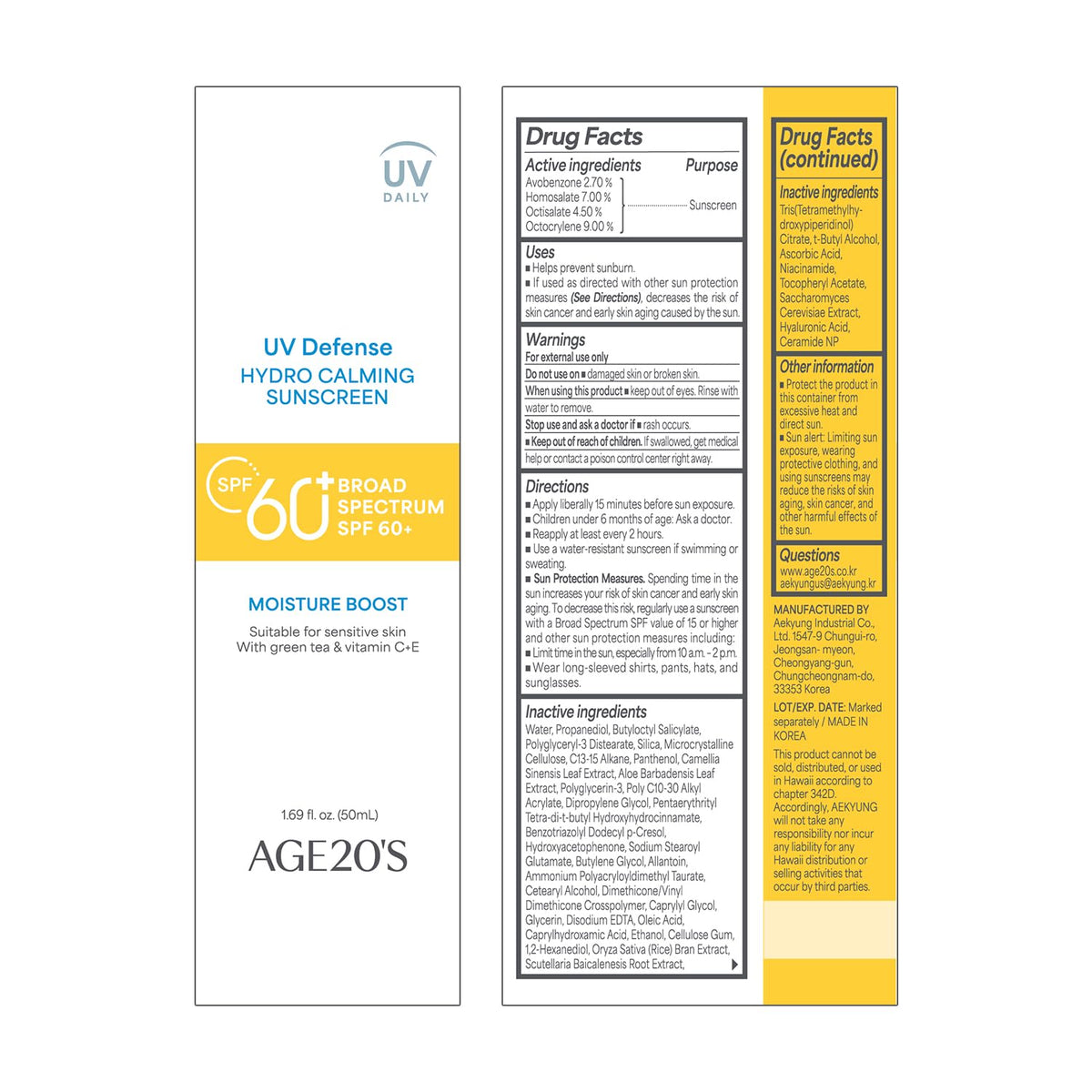 AGE20'S sunscreen in morning skincare setup for easy layering benefit
