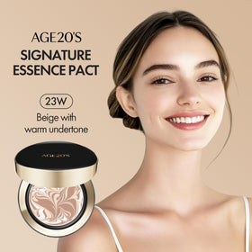 AGE20'S model wearing dewy finish showing luminous, youthful look