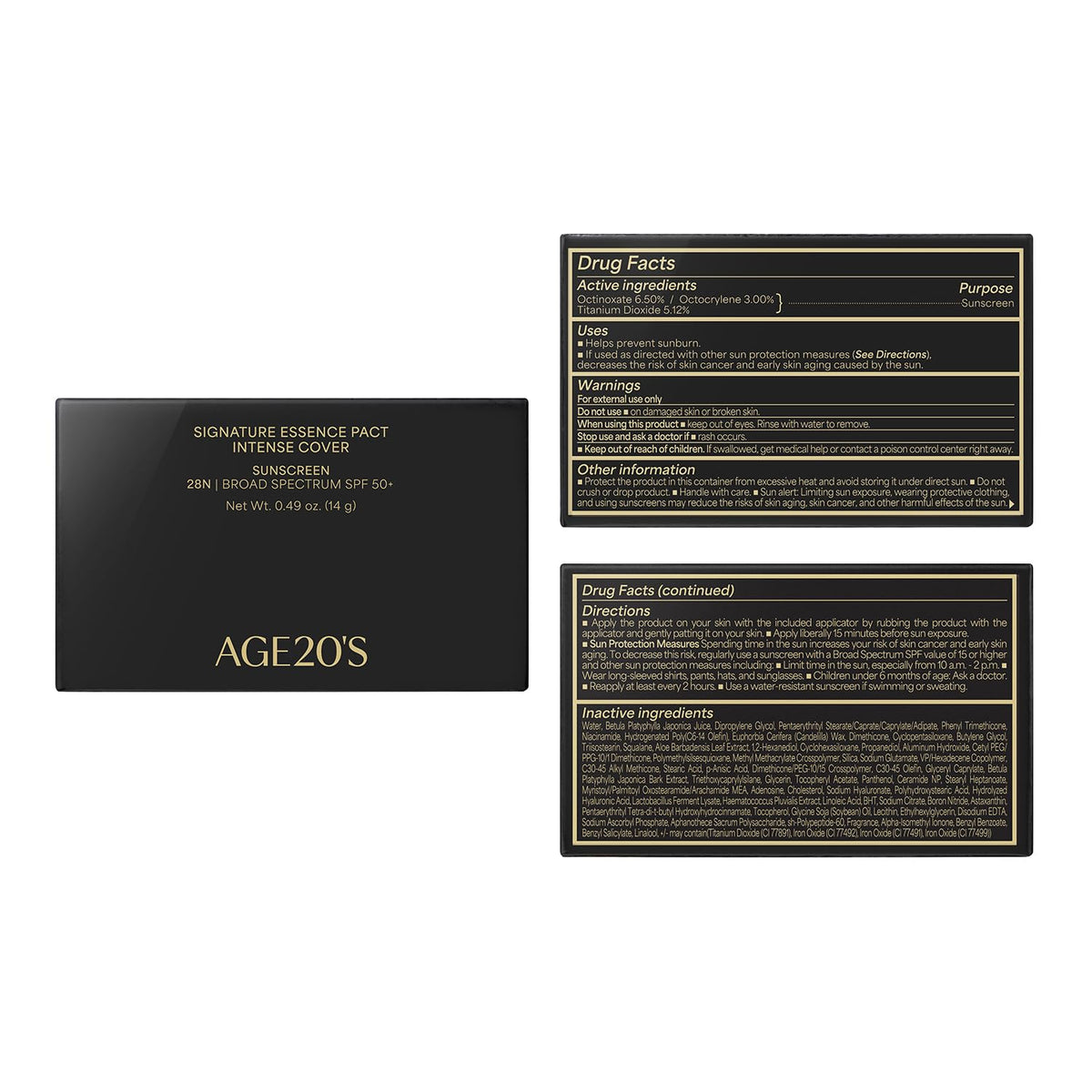 AGE20'S model applying compact outdoors demonstrating dewy finish and sun protection benefit