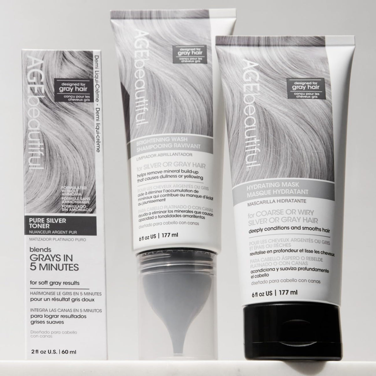 AGE beautiful product in hand displaying real size and portability benefit