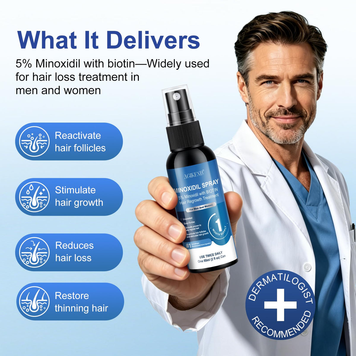 AGIKENB fine mist spray applicator close-up for precise application