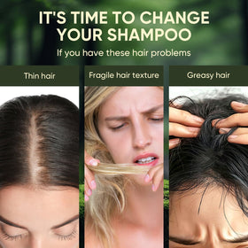 Agodafoo before and after hair comparison showing improved strength
