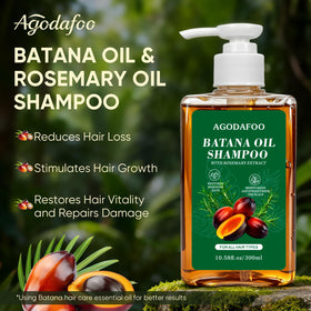 Agodafoo bottle label close-up highlighting natural botanicals