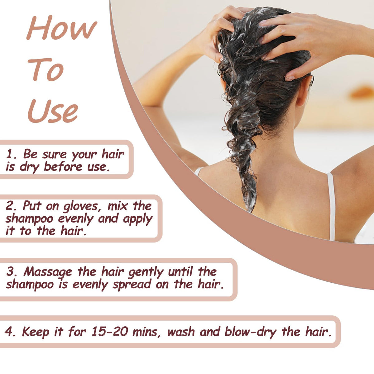 Agthyuve application on wet hair showing easy at‑home coloring