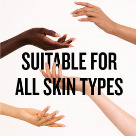 AHAVA applying cream on hand to show quick-absorbing finish and immediate hydration