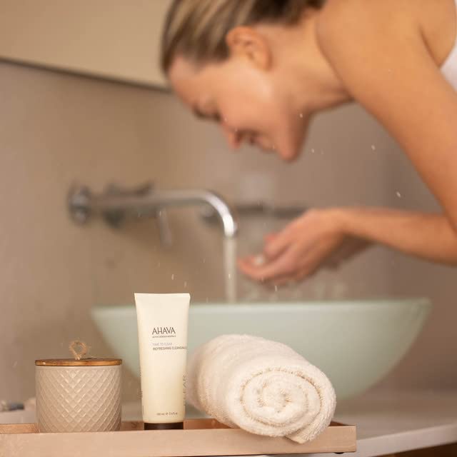 AHAVA ginger root and Dead Sea minerals emphasizing natural actives