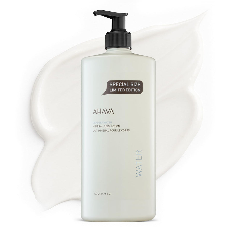 AHAVA bottle front view showing product and benefits