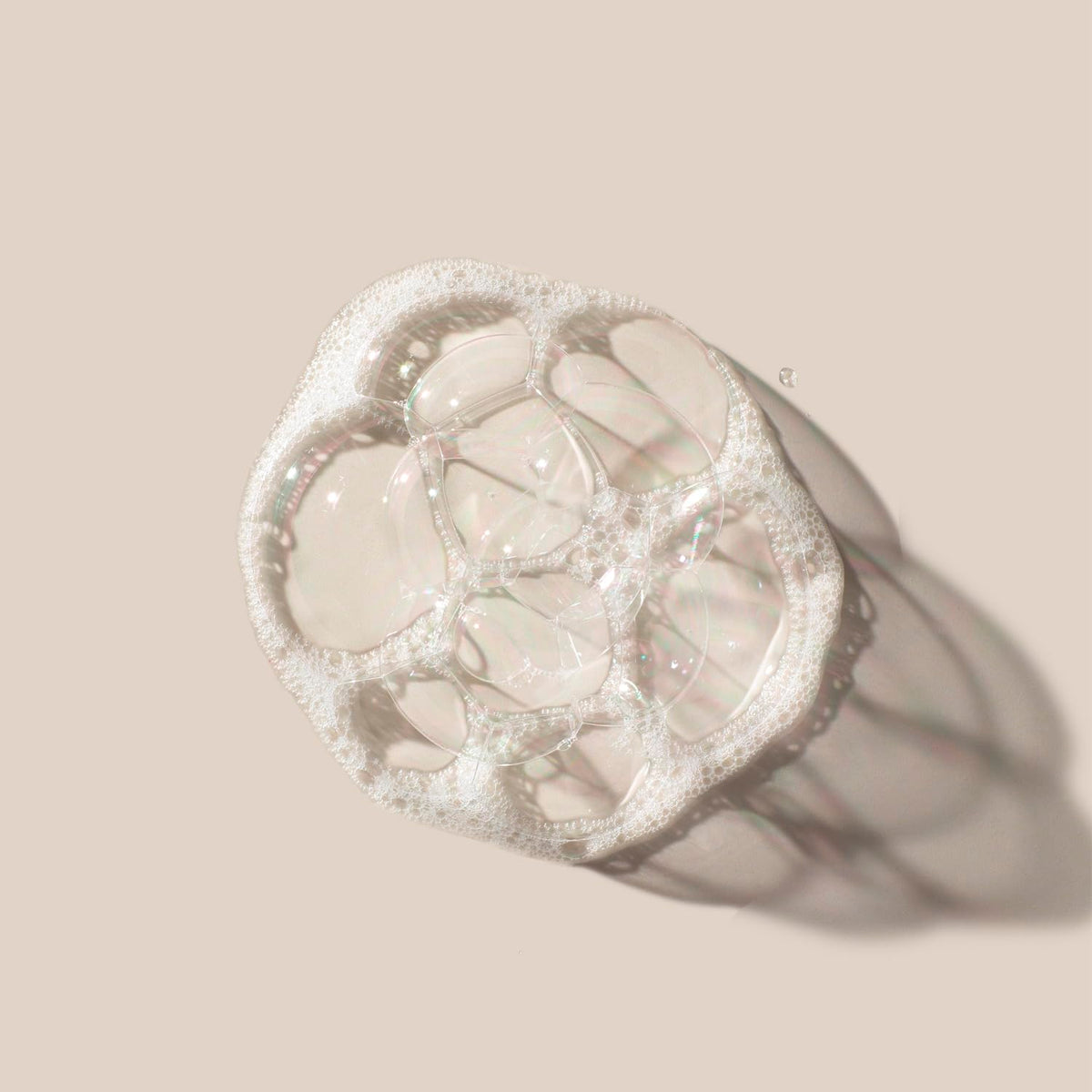 AHAVA foamy lather texture from the salt soap demonstrating gentle cleansing