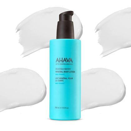 AHAVA front packaging showing bottle and sea-kissed fragrance benefit