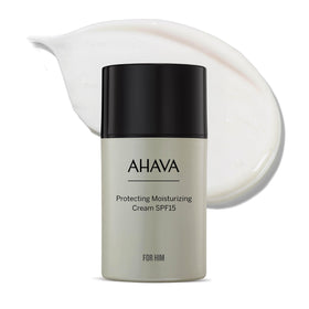 AHAVA front packaging showing Age Control Moisturizing Cream and SPF15 protection