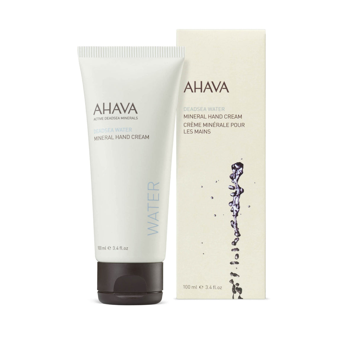 AHAVA cream texture closeup highlighting smooth, fast absorbing formula