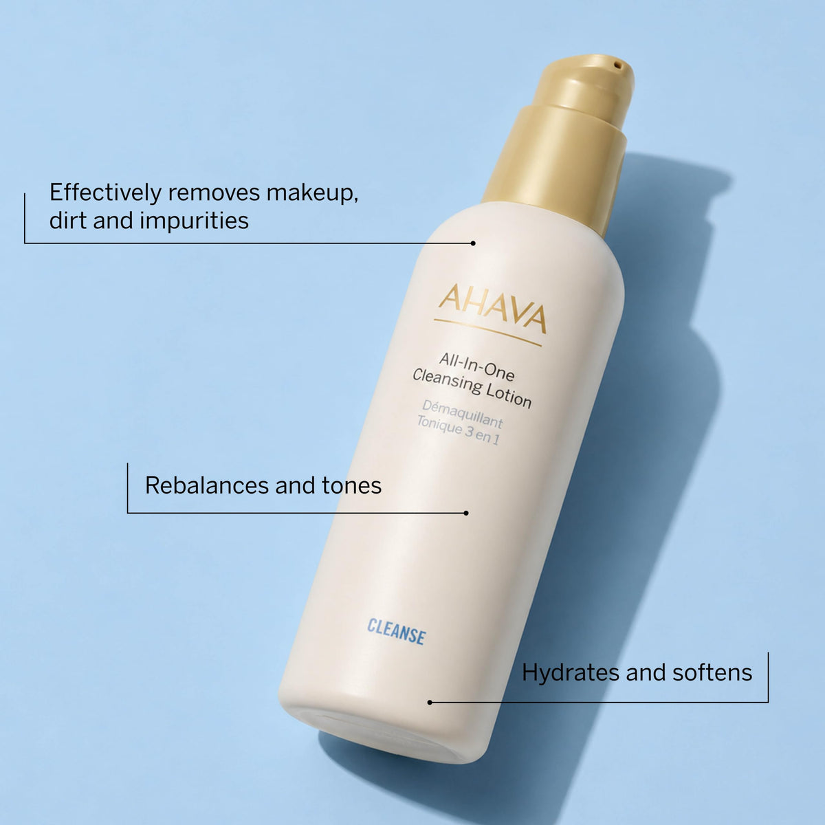 AHAVA witch hazel ingredient shot highlighting pore‑balancing botanical support