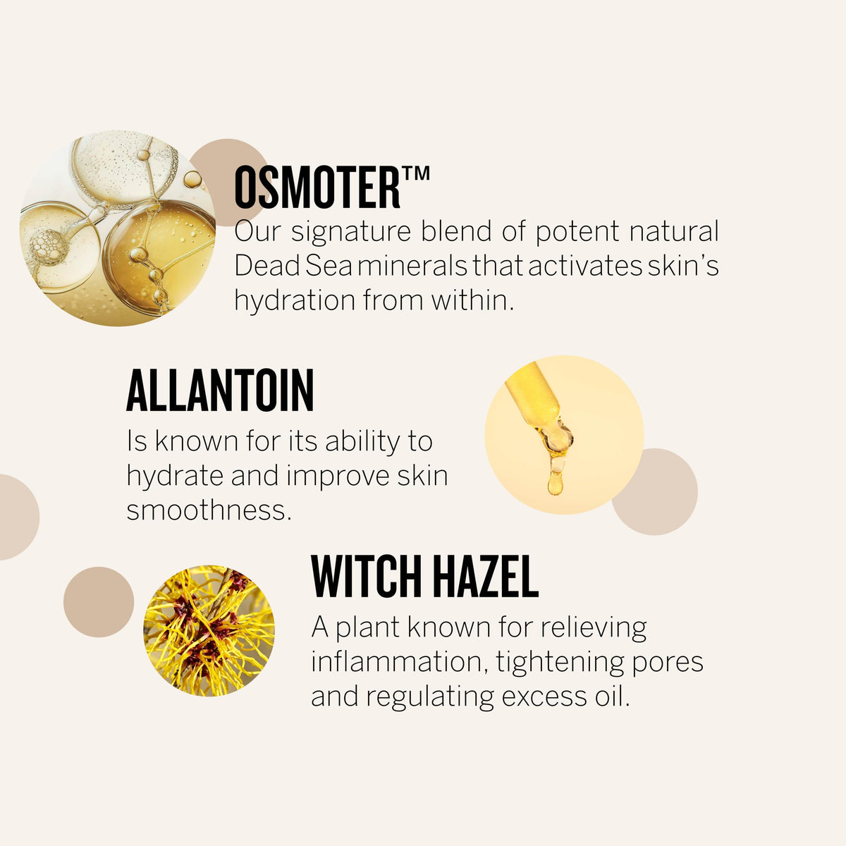 AHAVA cream being applied to hands demonstrating quick absorption benefit
