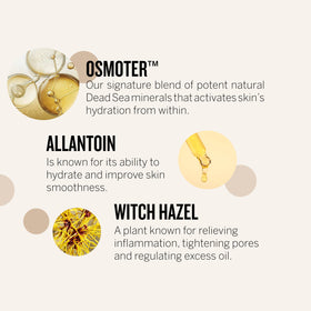 AHAVA cream being applied to hands demonstrating quick absorption benefit