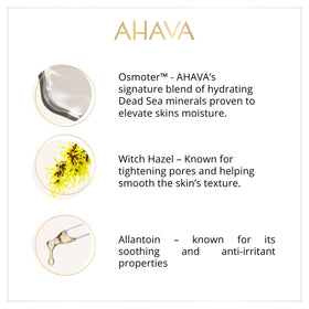 AHAVA tube cap and nozzle detail for easy, controlled dispensing