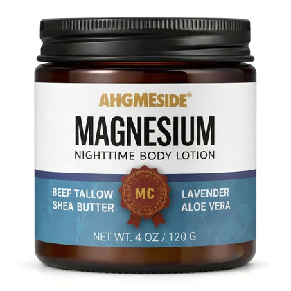 Ahgmeside front packaging showing product benefits and calming design