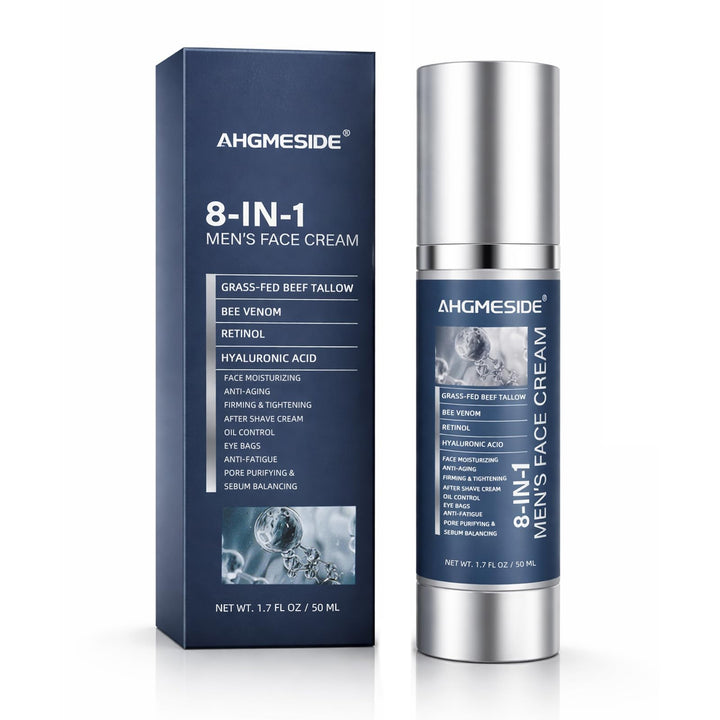 Ahgmeside front packaging showing compact travel-friendly tube and clear branding benefit: easy daily use