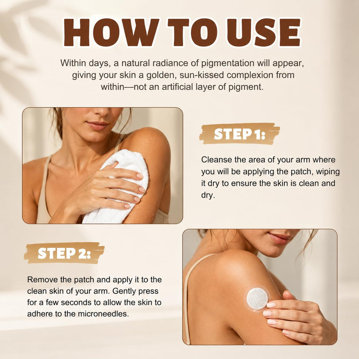 AHHUE patch application peel-and-stick on skin for easy use