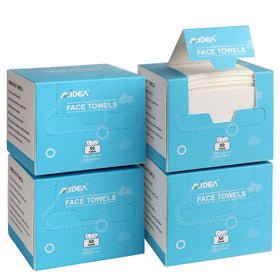 AIDEA front packaging showing four boxes and 200 towels for convenience