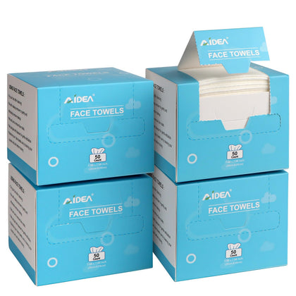 AIDEA front packaging showing four boxes and 200 towels for convenience