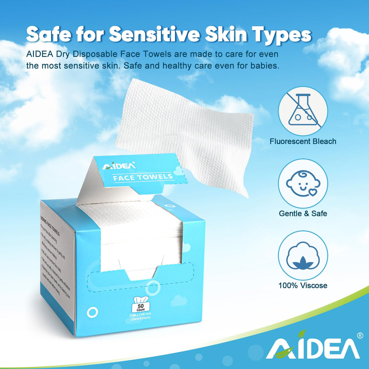 AIDEA towel close texture highlighting softness and high absorbency
