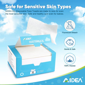AIDEA towel close-up texture highlighting soft fibers and gentle touch